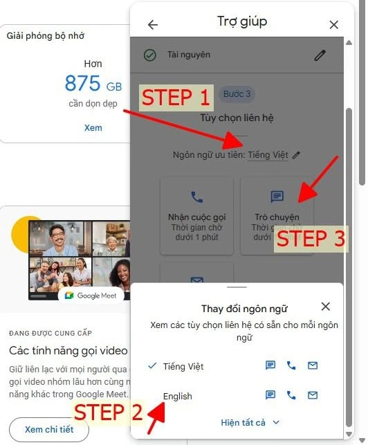 Bước 5: Các bạn nhấn "Bước tiếp theo"